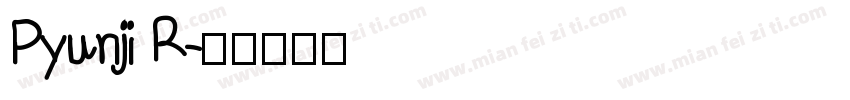 Pyunji R字体转换